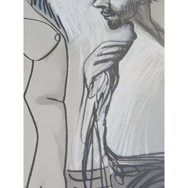 Pablo Picasso, Nude The Painter and His Model, 1972, Lithograph and Stencil For Sale - Image 9 of 10