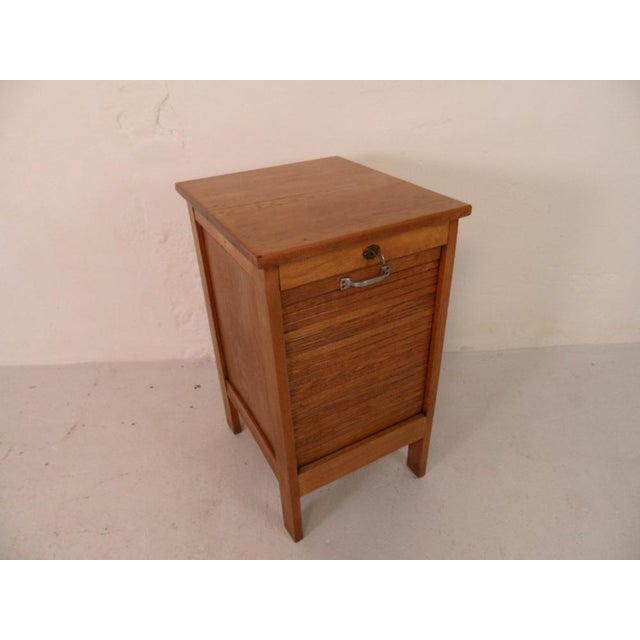 Vintage Filing Cabinet with Roller Shutter, 1950s For Sale - Image 6 of 11