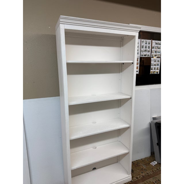 Pottery Barn Livingston Bookcase, Montauk White For Sale - Image 10 of 12