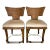 Kreiss Bamboo Counter Stools Leather Pair For Sale