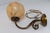 Italian Art Nouveau Glass and Brass Moon Wall Light, 1920s For Sale - Image 3 of 18