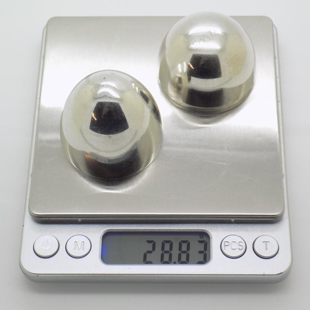 Vintage Italian Silver Egg Shaped Box, 1980s For Sale - Image 10 of 12