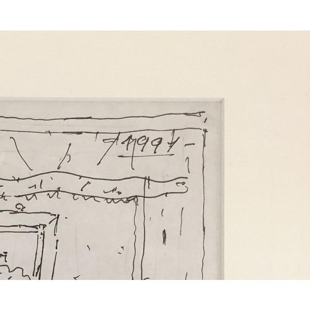 1990s Emile-François Chambon, Jeune femme nue à la flûte, 1991, Ink & Pencil on Paper, Framed For Sale - Image 5 of 11