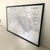 Vintage Map of Algiers in Wood and Glass Frame, 1950s For Sale - Image 6 of 9