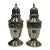 Antique Gorham "Strasbourg" Solid Sterling Silver Salt & Pepper Shakers - Pair For Sale