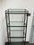 Black Restoration Hardware Metal + Glass Etagere For Sale - Image 8 of 12