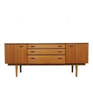 Mid Century Modern Vintage Teak Credenza Sideboard by Nathan Danish Style For Sale