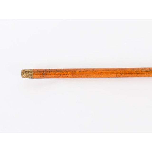 Antique Walking Stick Cane in 18k Gold Pommel, 1800s For Sale - Image 10 of 11