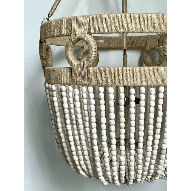 Vintage Roshambeaux “Frankie Malibu” Beaded Chandelier For Sale - Image 9 of 12