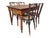 Louis Philippe Bistro Table 19’s. in Oak, turned legs. Hunting in a Lyonnais cork. Height under crossbar 60. A leg which...