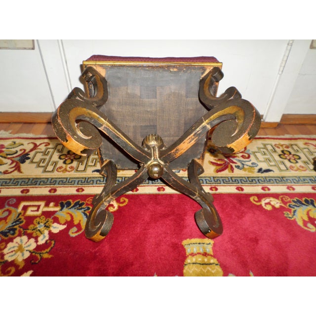 1700s Antique Baroque Footstool For Sale - Image 10 of 12