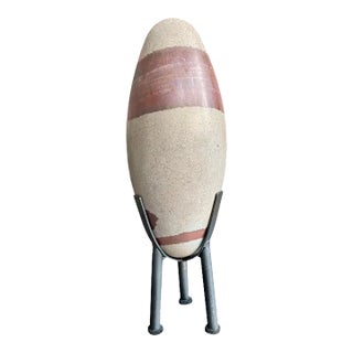Tantric Indian Shiva Lingam Stone on Stand For Sale