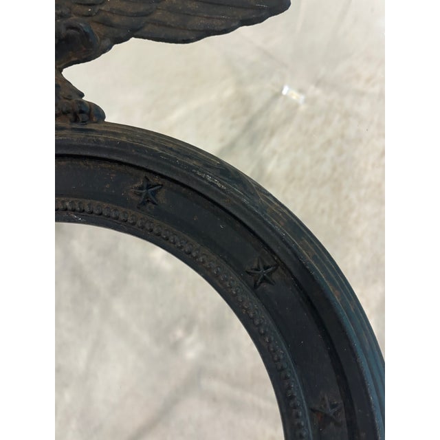 Vintage Federal, Americana Style Cast Iron Round Eagle Frame For Sale - Image 9 of 13