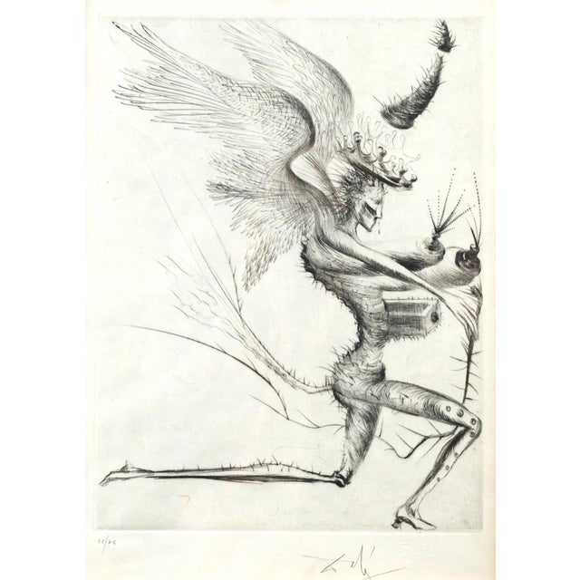 Le demon Ailé is a wonderful black and white drypoint realized by Salvador Dalí in 1969. The artwork is from the portfolio...