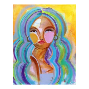 "Indigo Bombshell" Original Artwork by Lindsey McCord