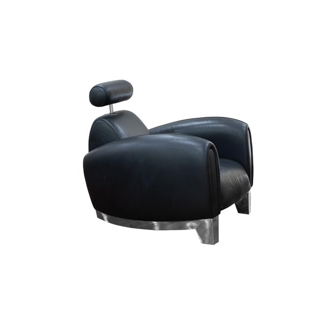 Vintage Pair of De Sede Ds 57 Armchairs With Headrests For Sale - Image 10 of 12