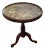 Round Victorian Occasional Table With Floral Needlepoint Top For Sale