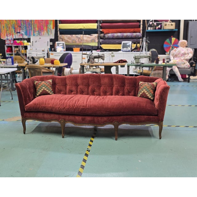Boho Chic Late 20th Century Tuxedo Sofa | Baker Furniture For Sale - Image 3 of 13