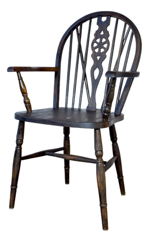 Vintage Windsor Wheelback Chair, 1920s