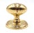 Traditional Vintage Oval Polished Brass Dummy Door Knob With Rosette For Sale - Image 3 of 4