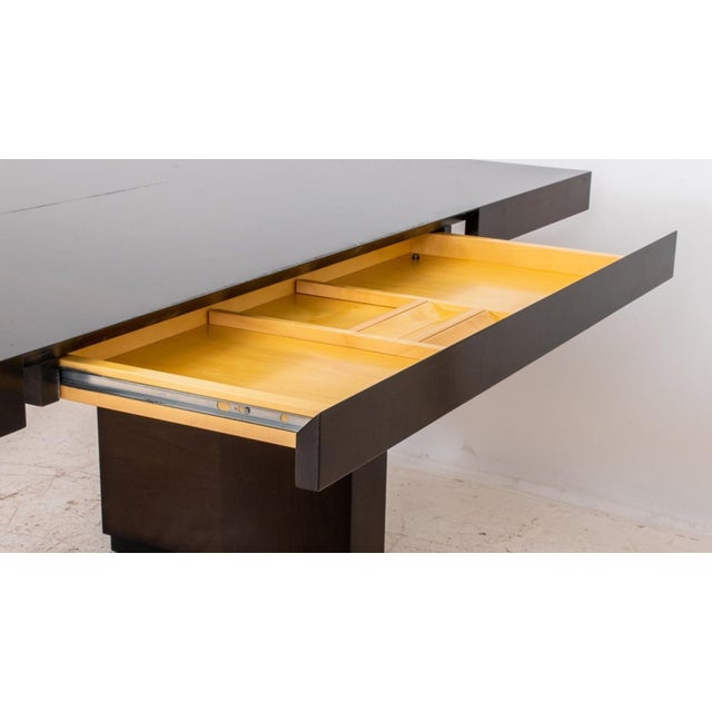 Early 21st Century Charcoal Maple Executive Desk For Sale - Image 5 of 5