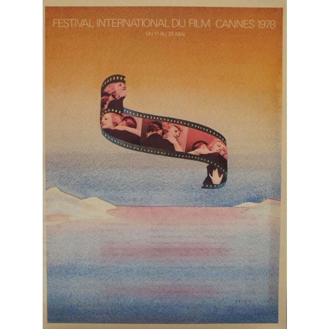 1983 Original French Poster, Festival International Du Film Cannes (1978) For Sale - Image 4 of 4