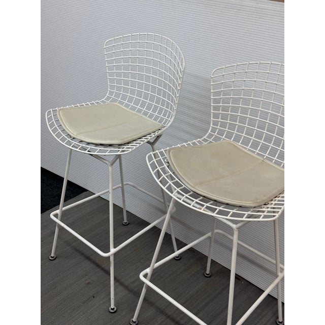 2010s Harry Bertoia for Knoll Bar Stools, Pair For Sale - Image 5 of 14