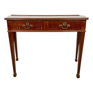 Spanish Console Table with Two Drawers, 1980s For Sale