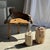 Multicolored petrified wood side table h45 d24 - 3329. Multicolored petrified wood side table h45 d24 - 3328. Petrified...