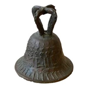 Antique Cast Bronze Mexican Mission Bell, Circa Early 20th Century