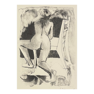 1970s Hilliard Dean Female Nude Lithograph