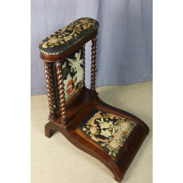 Wood Napoleon III Brown Wooden Prie-Dieu For Sale - Image 7 of 12