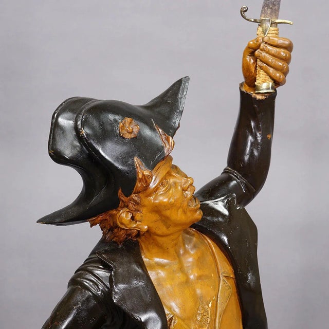 Large Antique Statue of a French Freedom Fighter Ca. 1920s For Sale - Image 4 of 12