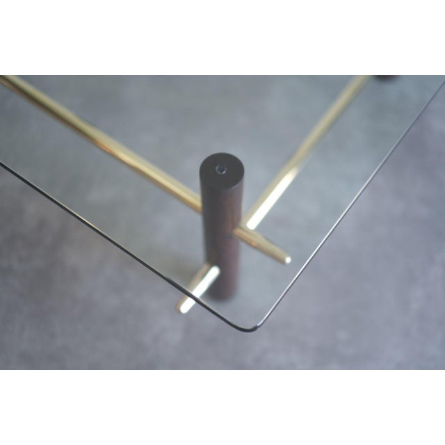 Vintage Mahogany and Brass Coffee Table, C. 1950s For Sale - Image 10 of 10