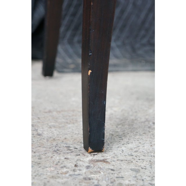 Wood Baker Furniture Biedermeier Directoire Style Mahogany & Blue Velvet Side Chair For Sale - Image 7 of 18