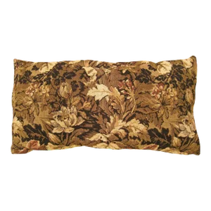 Decorative Antique Jacquard Tapestry Pillow with a Garden Design Allover