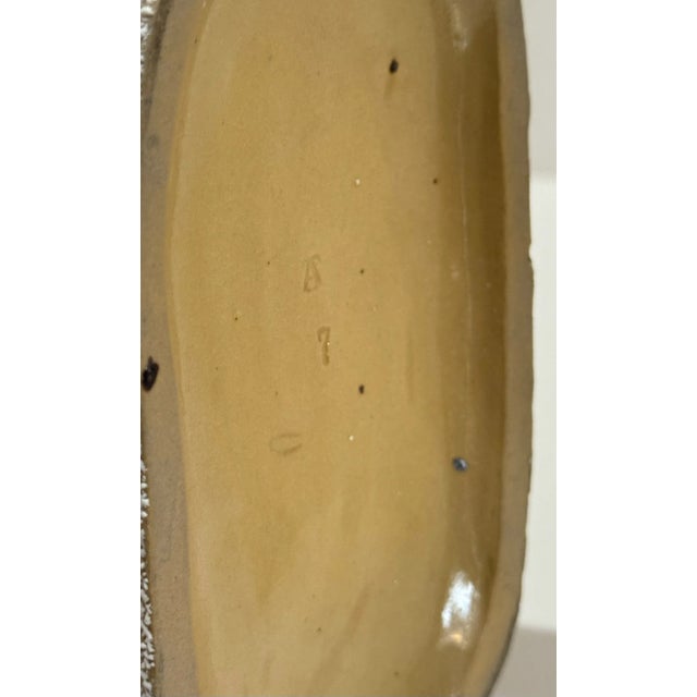 Ceramic Vintage Italian Majolica Crab Lidded Ceramic Box Textured Glaze Marked For Sale - Image 7 of 7