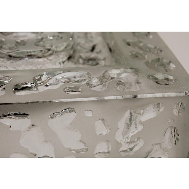 Brutalist Bega Recessed Light Fixture in Cast Glass, 1960s For Sale - Image 16 of 17