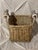 Arts & Crafts 1910s Antique Basket With Delft Ceramic Handmade Basket. For Sale - Image 3 of 12