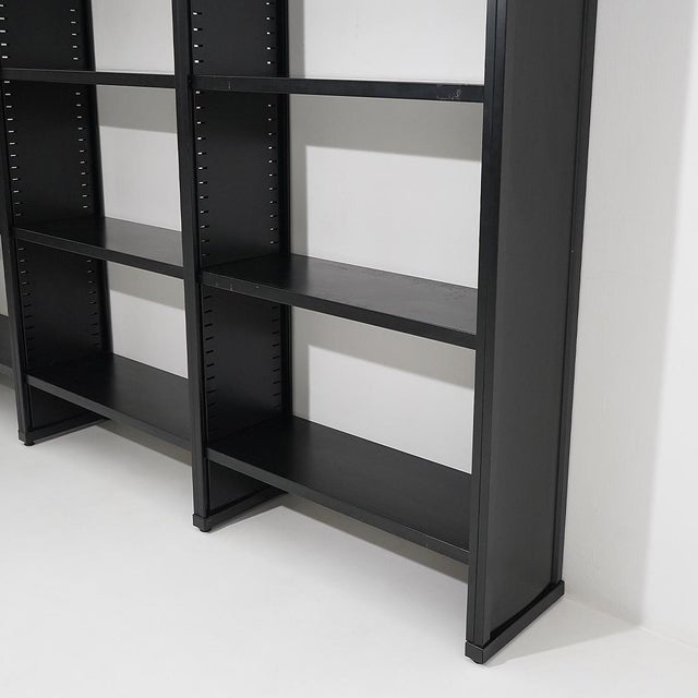 Black Metal Bookcase, 1970s For Sale - Image 12 of 16