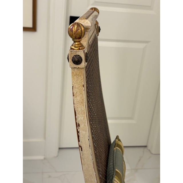 Vintage Heritage "Grand Tour" Neoclassical Revival Cane Back Desk Chair, Side Chair, Hall Chair, Circa 1960s For Sale - Image 10 of 18