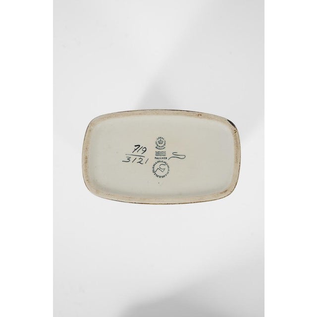 Royal Copenhagen Sculptural Faience Vase from Royal Copenhagen with Decorations, 1960s For Sale - Image 4 of 8