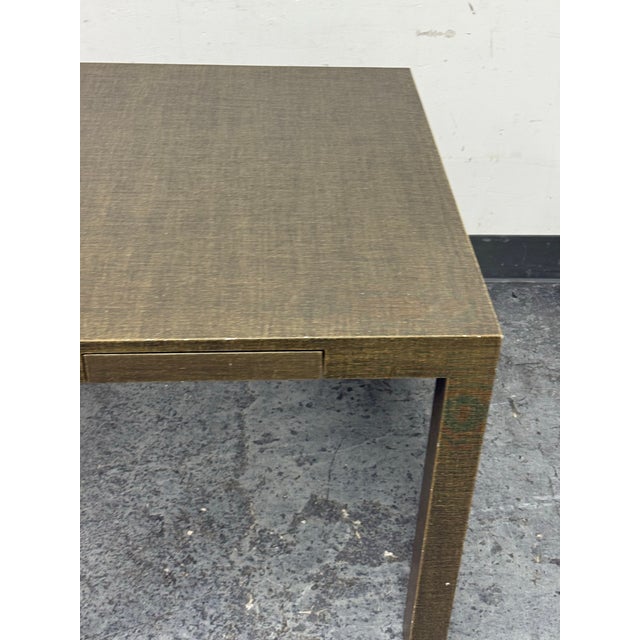Urban Furniture Linen Wrapped End Table + Drawer For Sale - Image 12 of 12