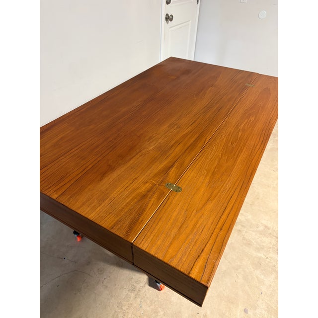 1960s Mid-Century Modern Danish Teak Flip-Top Desk by Peter Løvig Nielsen For Sale - Image 18 of 18