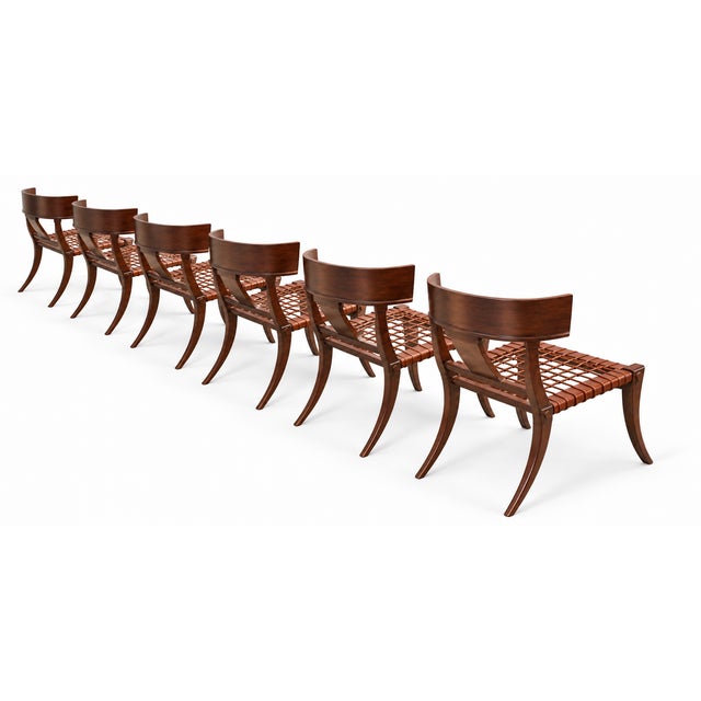 Klismos Set of 6 Dining Chairs For Sale In San Diego - Image 6 of 6