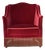 Danish Armchair in Velour with Ash Legs, 1960s For Sale
