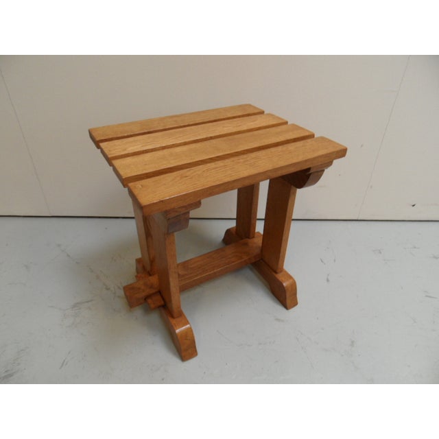Vintage Brutalist Oak Coffee Table, 1960s For Sale - Image 10 of 10