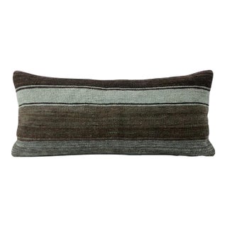 Bohemian Long Turkish Kilim Bedding Pillow Cover 17'' X 39'' For Sale