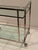 Brass and Tinted Glass Midcentury Modern Barcart For Sale - Image 4 of 15