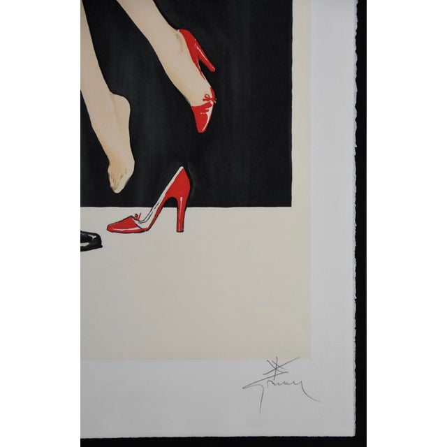 René Gruau, Bonjour Chérie, 1990, Acrylic on Paper For Sale - Image 10 of 17